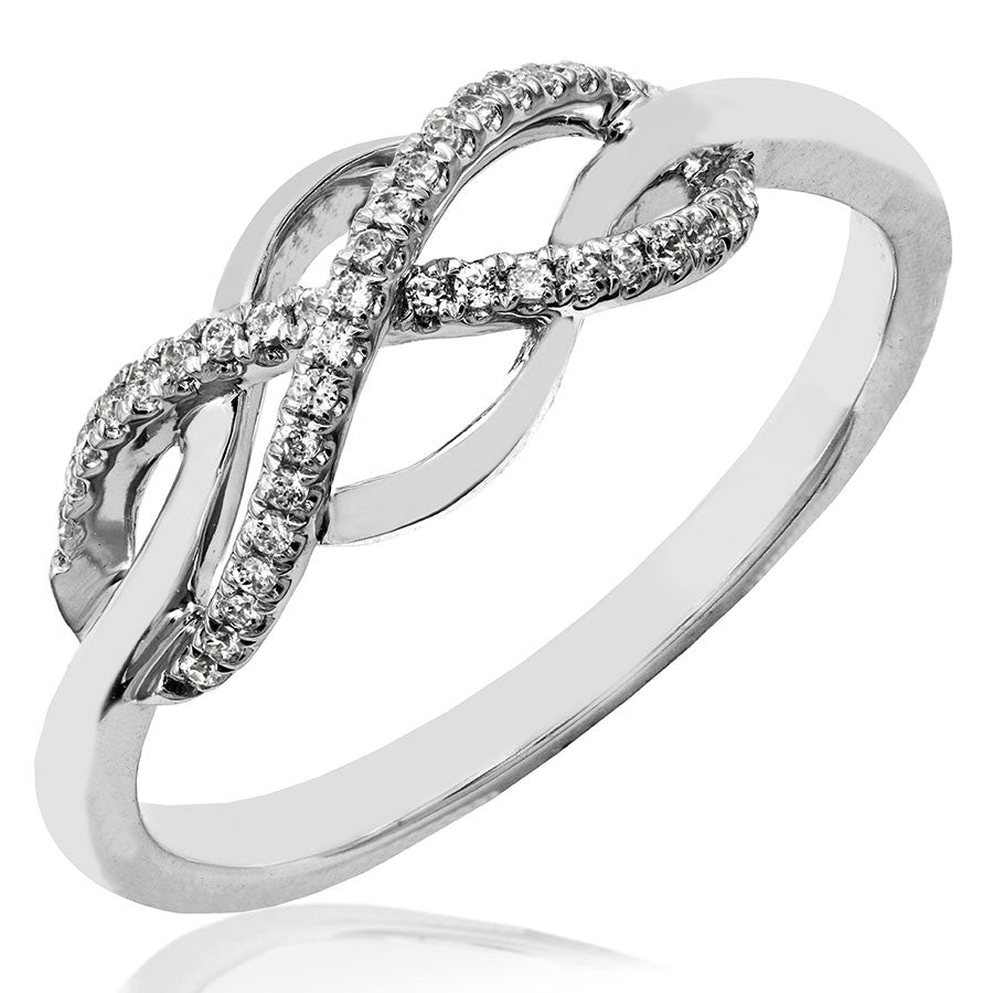 Infinity diamond promise ring Clearance