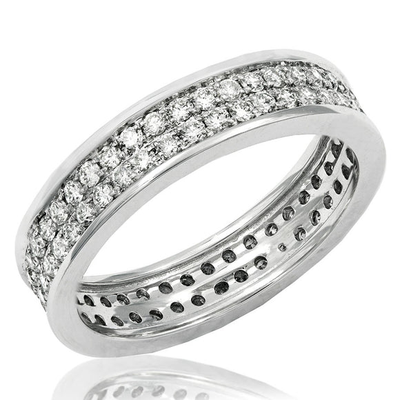 Diamond Double Row Band Ring