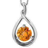 Gemstone Teardrop Pendant