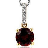 Gemstone Pendant with Diamond Bail