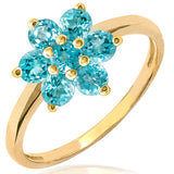 Floral Gemstone Ring