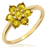 Floral Gemstone Ring