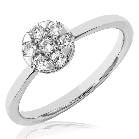 Diamond Cluster Ring