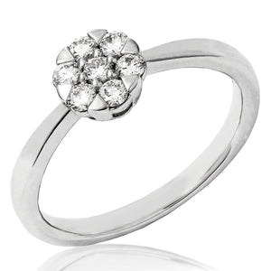 Diamond Cluster Ring