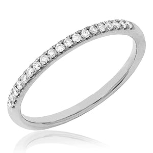 Scallop Set Diamond Band Ring