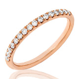 Scallop Set Diamond Band Ring