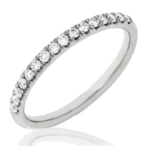 Scallop Set Diamond Band Ring