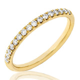 Scallop Set Diamond Band Ring