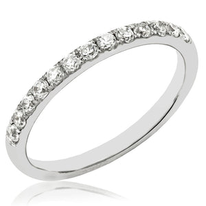 Scallop Set Diamond Band Ring