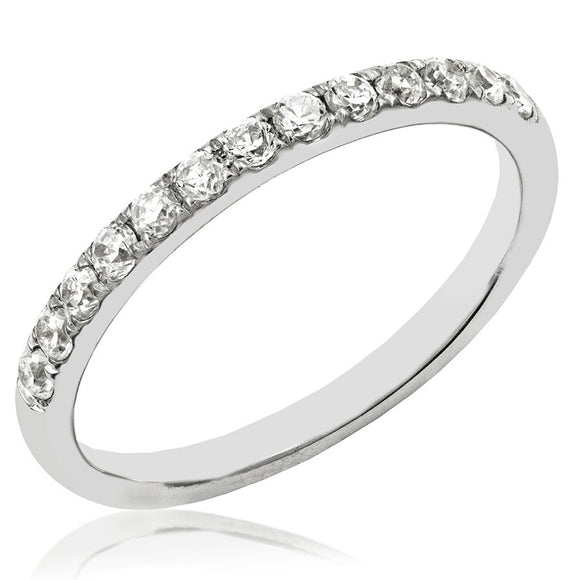 Scallop Set Diamond Band Ring