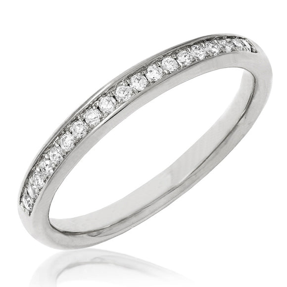 Channel Set Diamond Band Ring