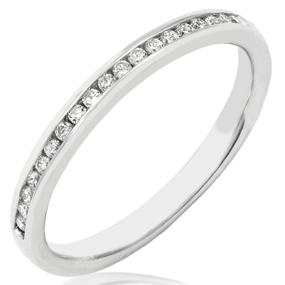 Channel Set Diamond Band Ring