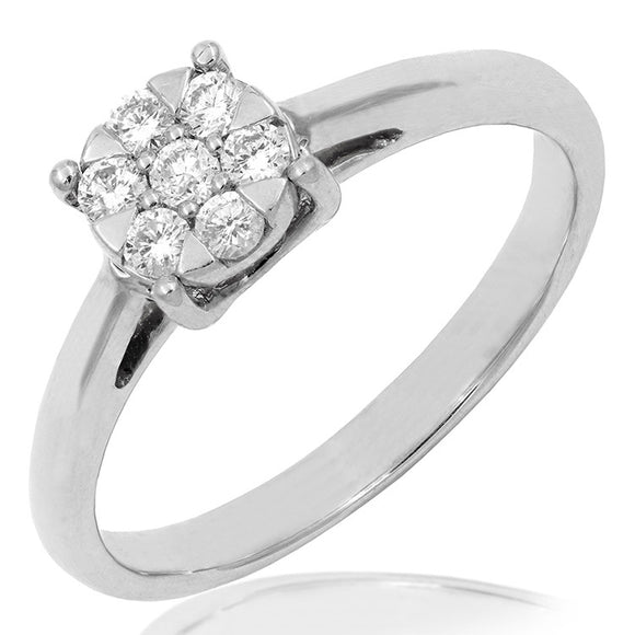 Diamond Cluster Ring