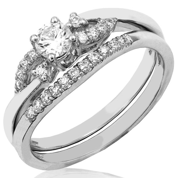Diamond Semi-Mount Bridal Ring Set