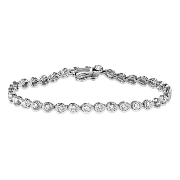 Diamond Pear Tennis Bracelet