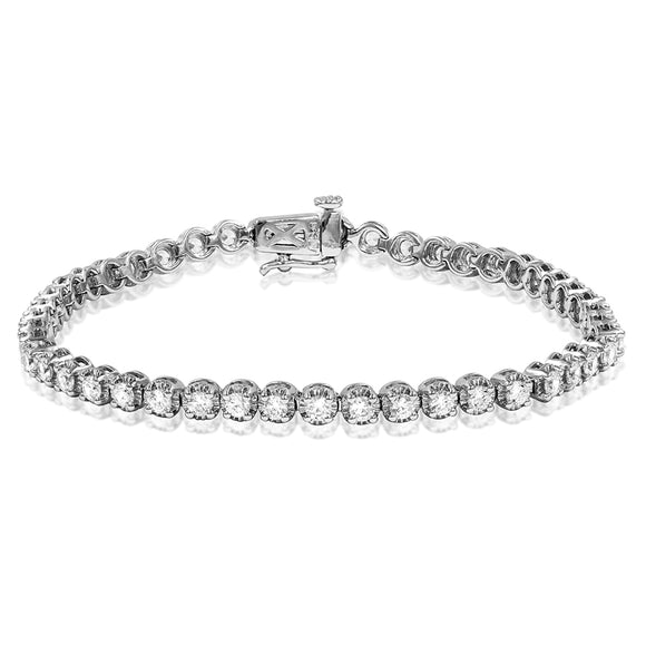 Diamond Illusion Tennis Bracelet