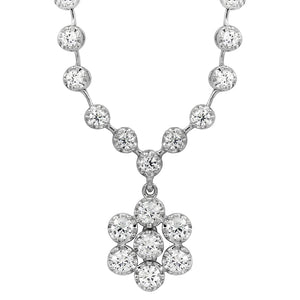 Diamond Illusion Floral Necklace