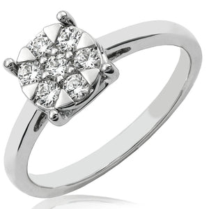 Diamond Cluster Ring