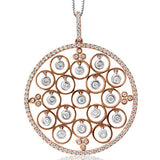 Vintage Round Diamond Pendant