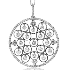 Vintage Round Diamond Pendant