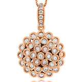 Vintage Diamond Cluster Pendant