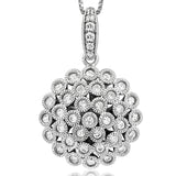 Vintage Diamond Cluster Pendant