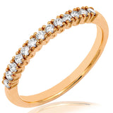 Scallop Set Diamond Band Ring