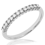 Scallop Set Diamond Band Ring