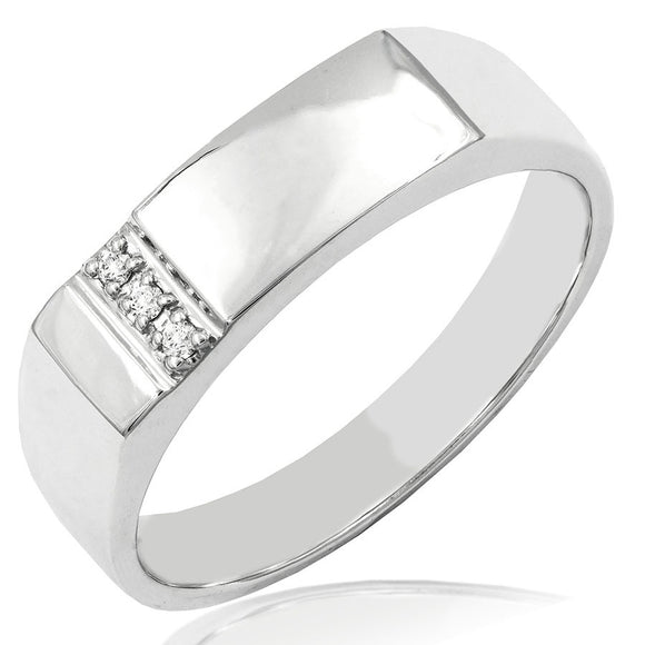 Men's Three-Stone Diamond Ring