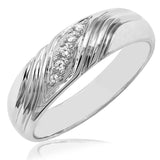 Men's Diamond Swirl Ring