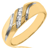 Men's Diamond Swirl Ring