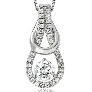 Diamond Inter-loop Semi-Mount Pendant