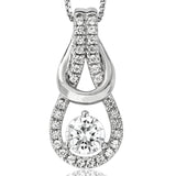 Diamond Inter-loop Semi-Mount Pendant