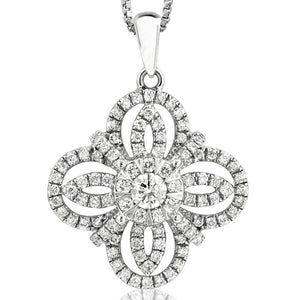 Diamond Clover Pendant