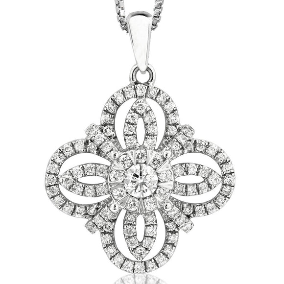 Diamond Clover Pendant