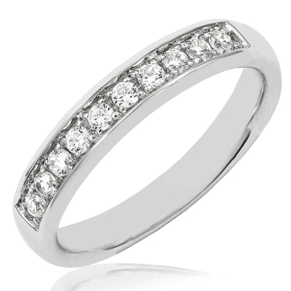 Channel Set Diamond Band Ring