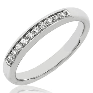 Bead Set Diamond Band Ring