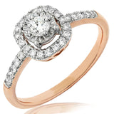 Cushion Diamond Halo Semi-Mount Engagement Ring