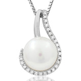 Pearl Pendant with Diamond Accent