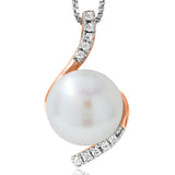 Pearl Pendant with Diamond Accent