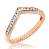 Pointed Diamond Band Ring