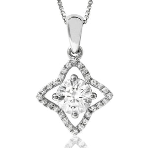 Cross Semi-Mount Diamond Pendant