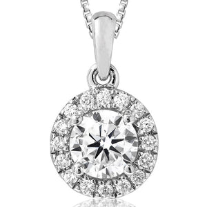 Diamond Semi-Mount Halo Pendant