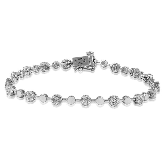 Diamond Cluster Bracelet