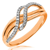 Diamond Swirl Promise Ring