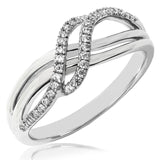 Diamond Swirl Promise Ring