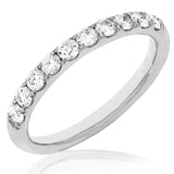 Scallop Set Diamond Band Ring