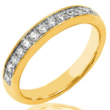 Bead Set Diamond Band Ring