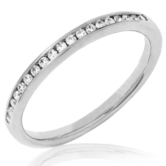 Channel Set Diamond Band Ring