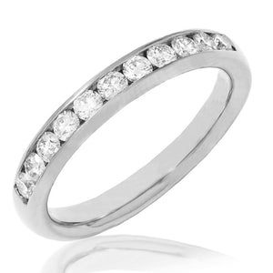 Channel Set Diamond Band Ring